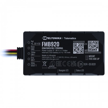 Teltonika FMB 920 – надійний GPS-трекер для базового контролю